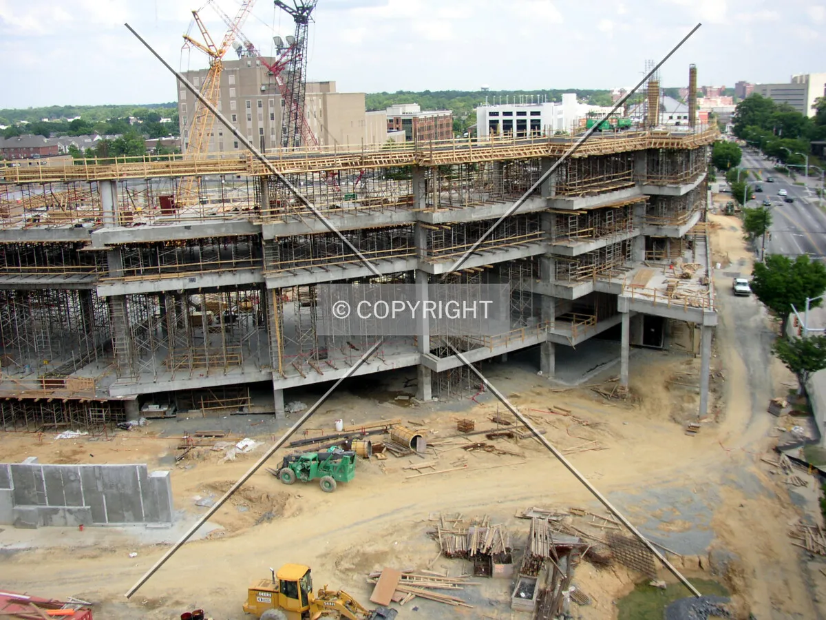 Looking east from atop the Bank of America garage