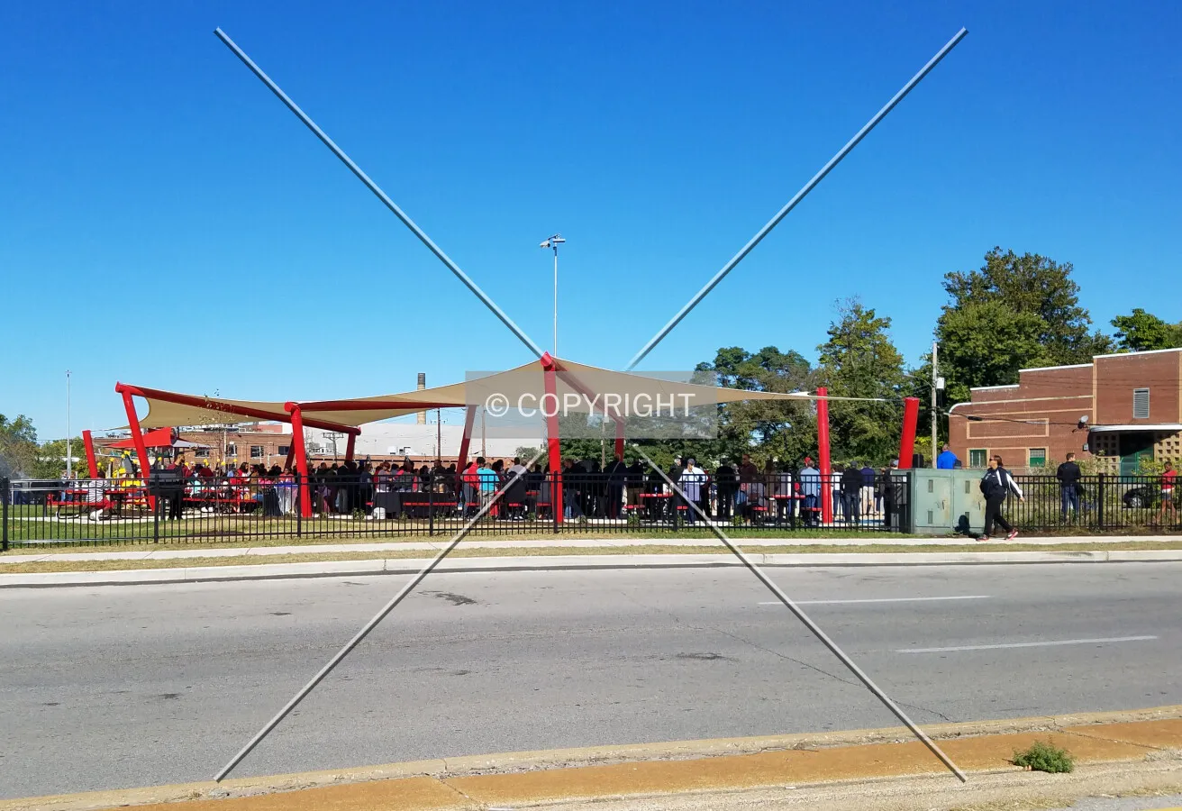 View from the southeast on opening day; October 8, 2016