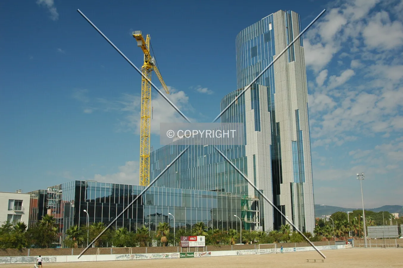 Office tower and low-rise building