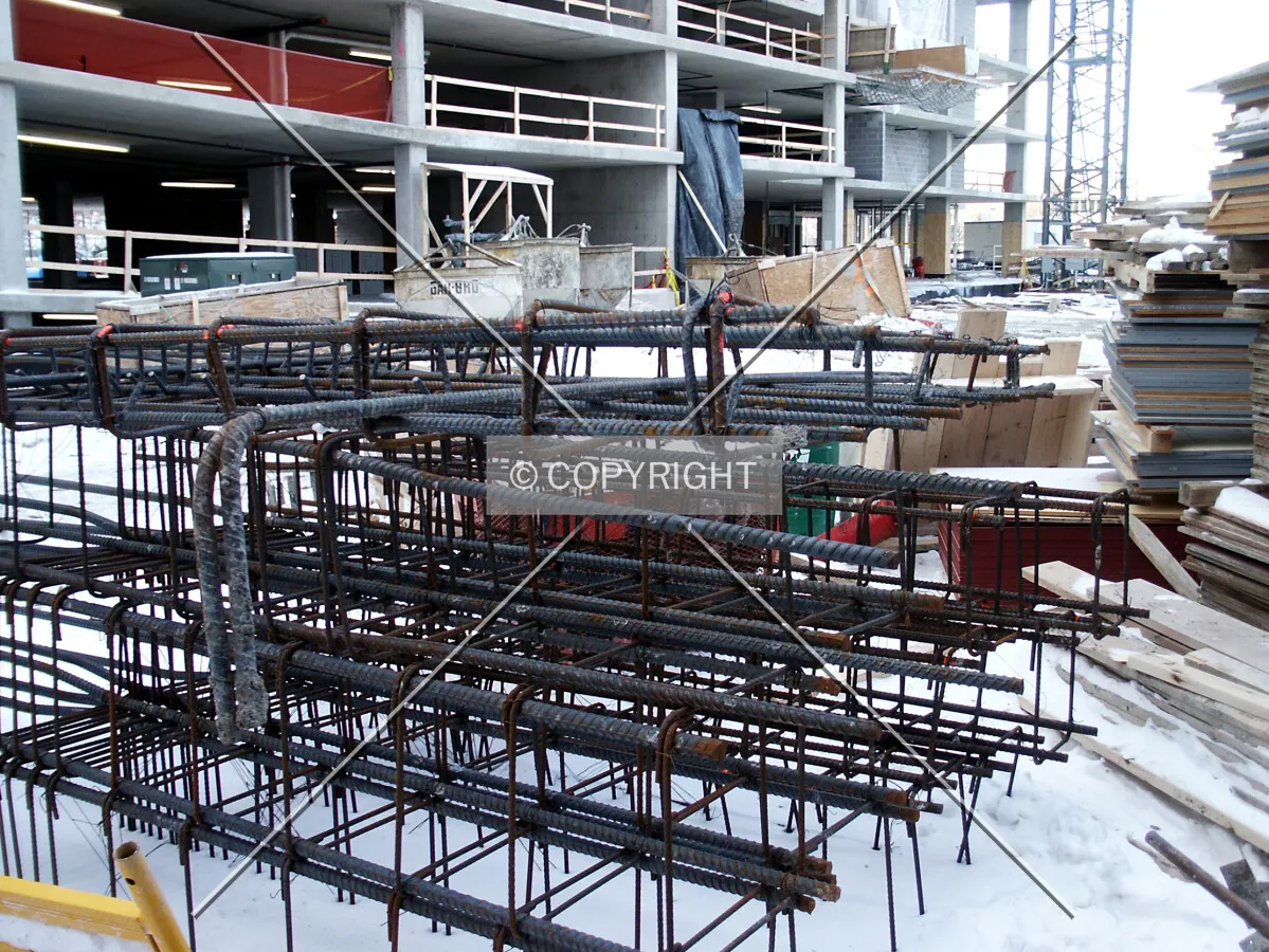 Rebars in the east yard
