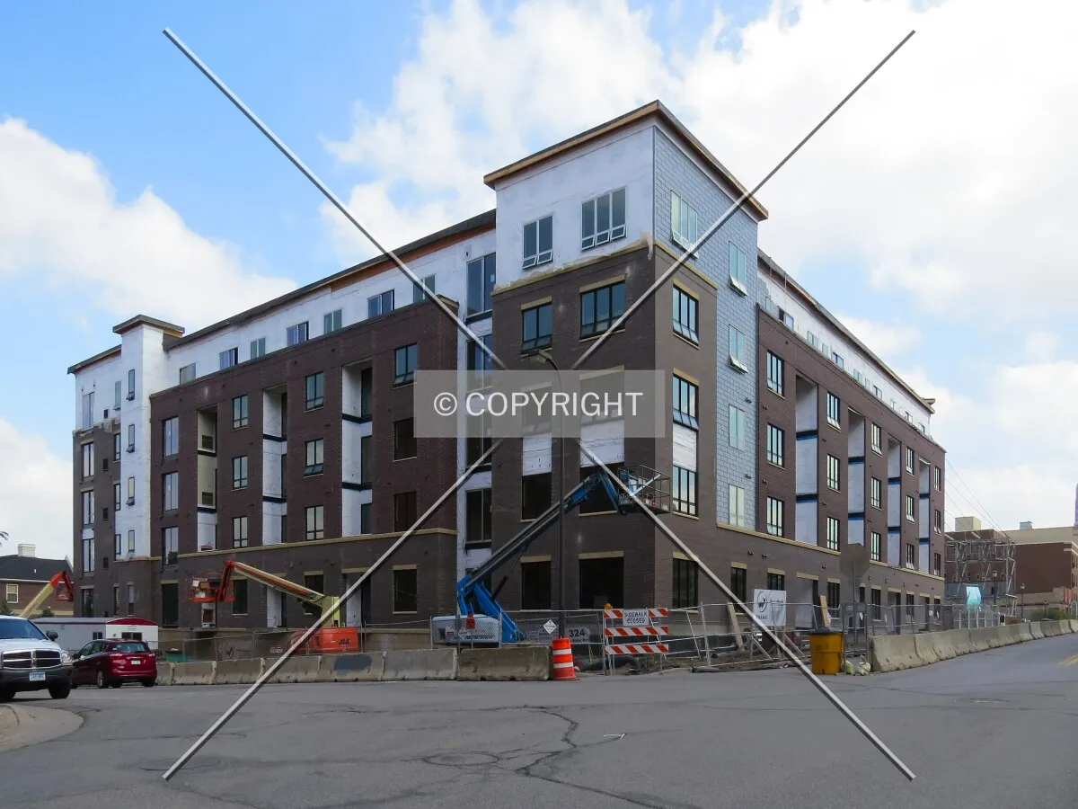 View to the east across 4th Avenue & 1st Street North