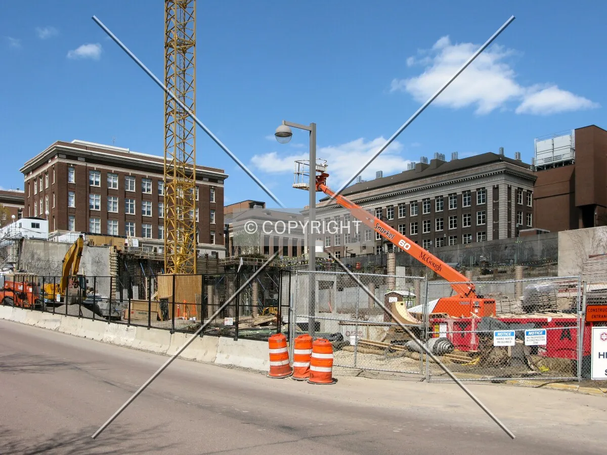 View to the northeast across East River Road