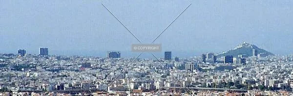 The skyline seen from Penteli Mountain
