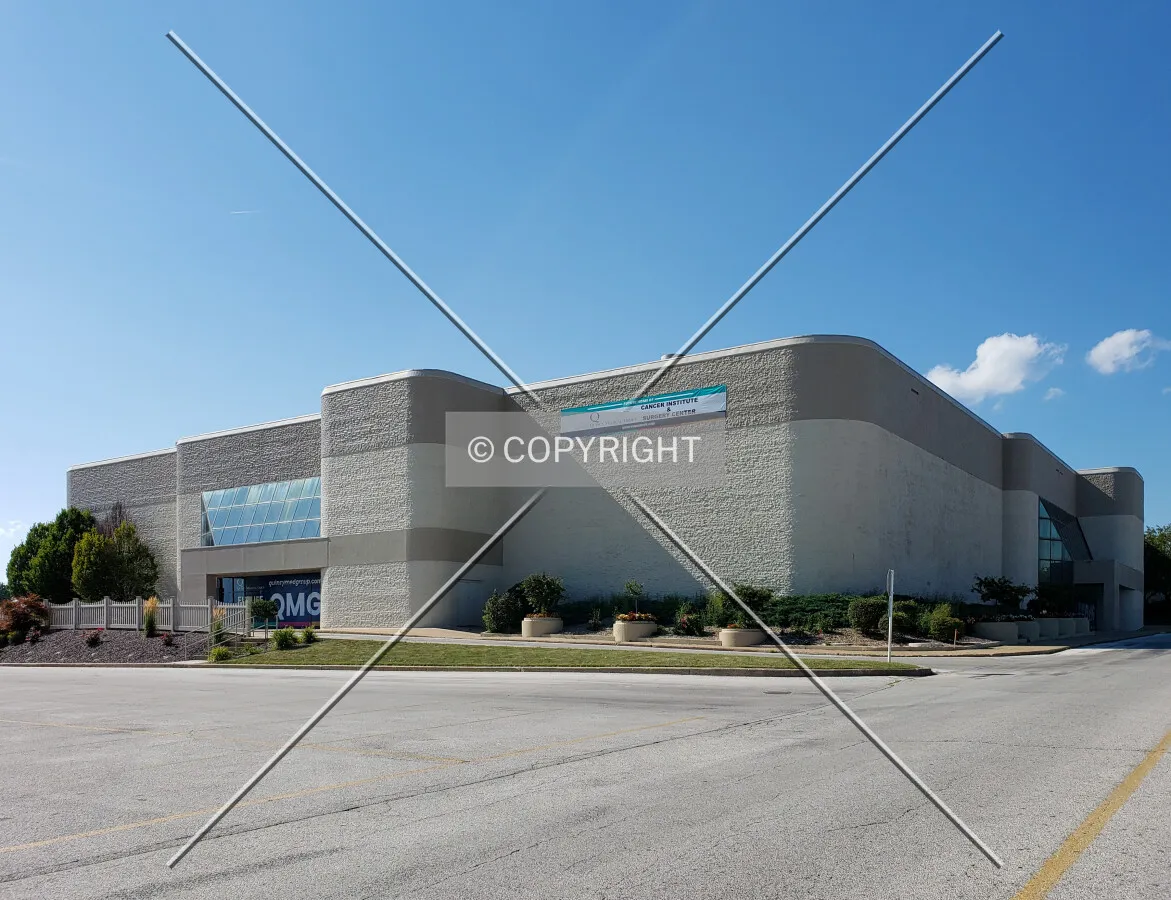 Former Bergners location from the southeast; July 20, 2019