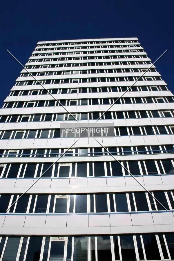 Looking up from Bunhill Row