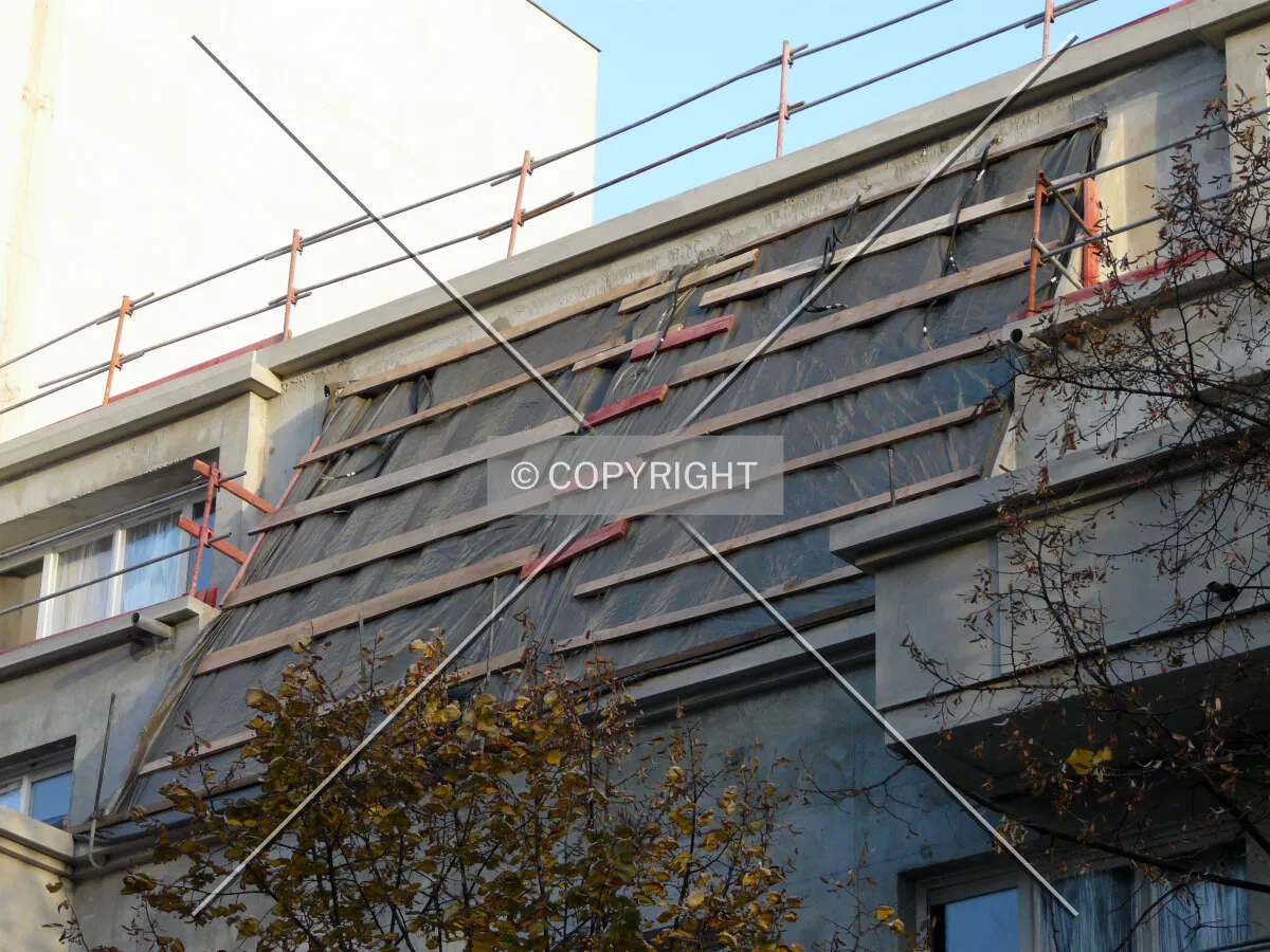 Missing glass panels on the last floor