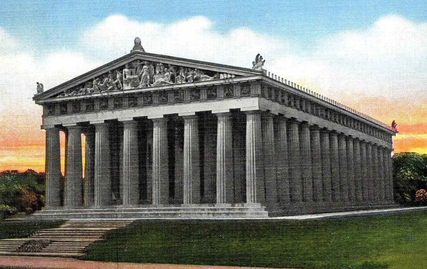 Vintage view from the northeast