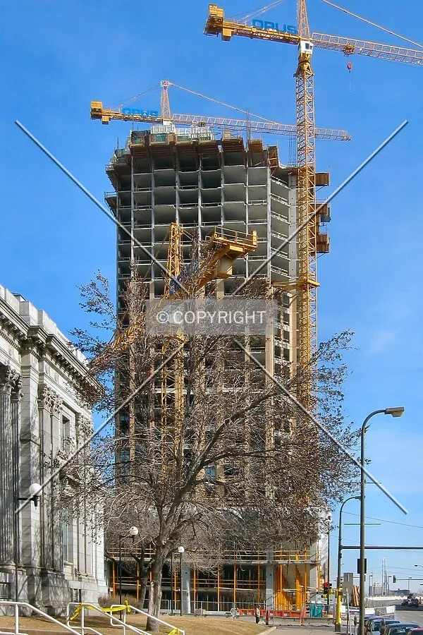 View to the north from in front of the old Federal Building