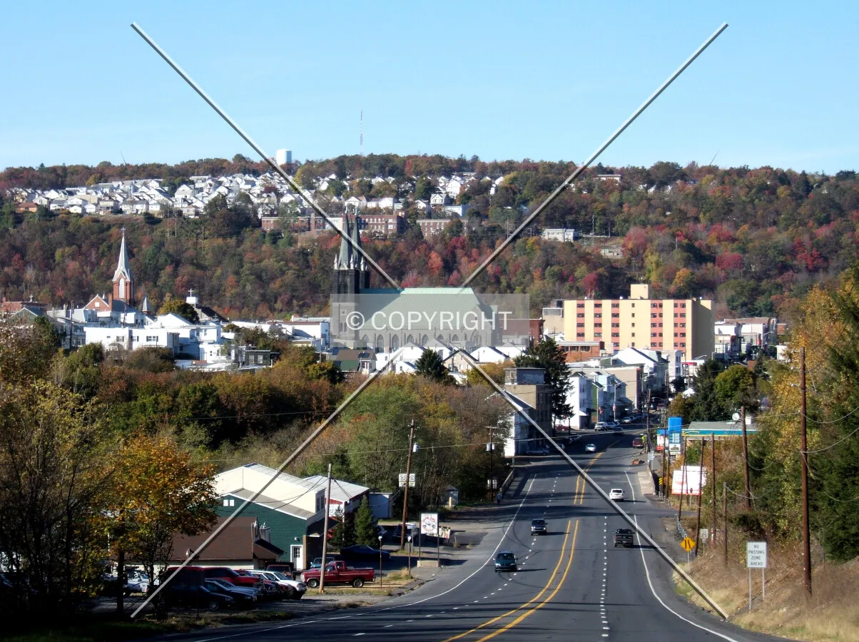 Downtown from the southeast