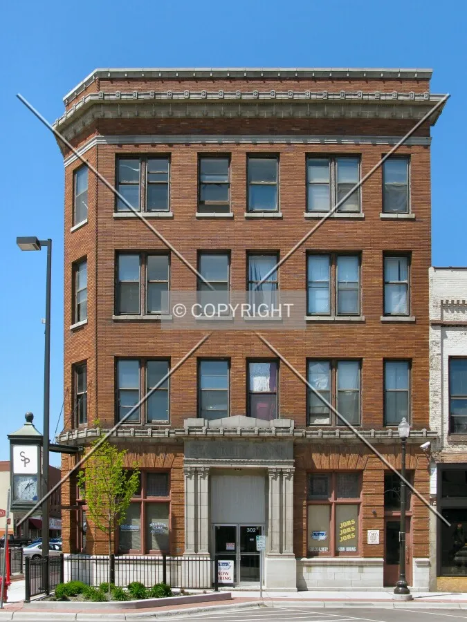 Full east elevation from across Central Avenue