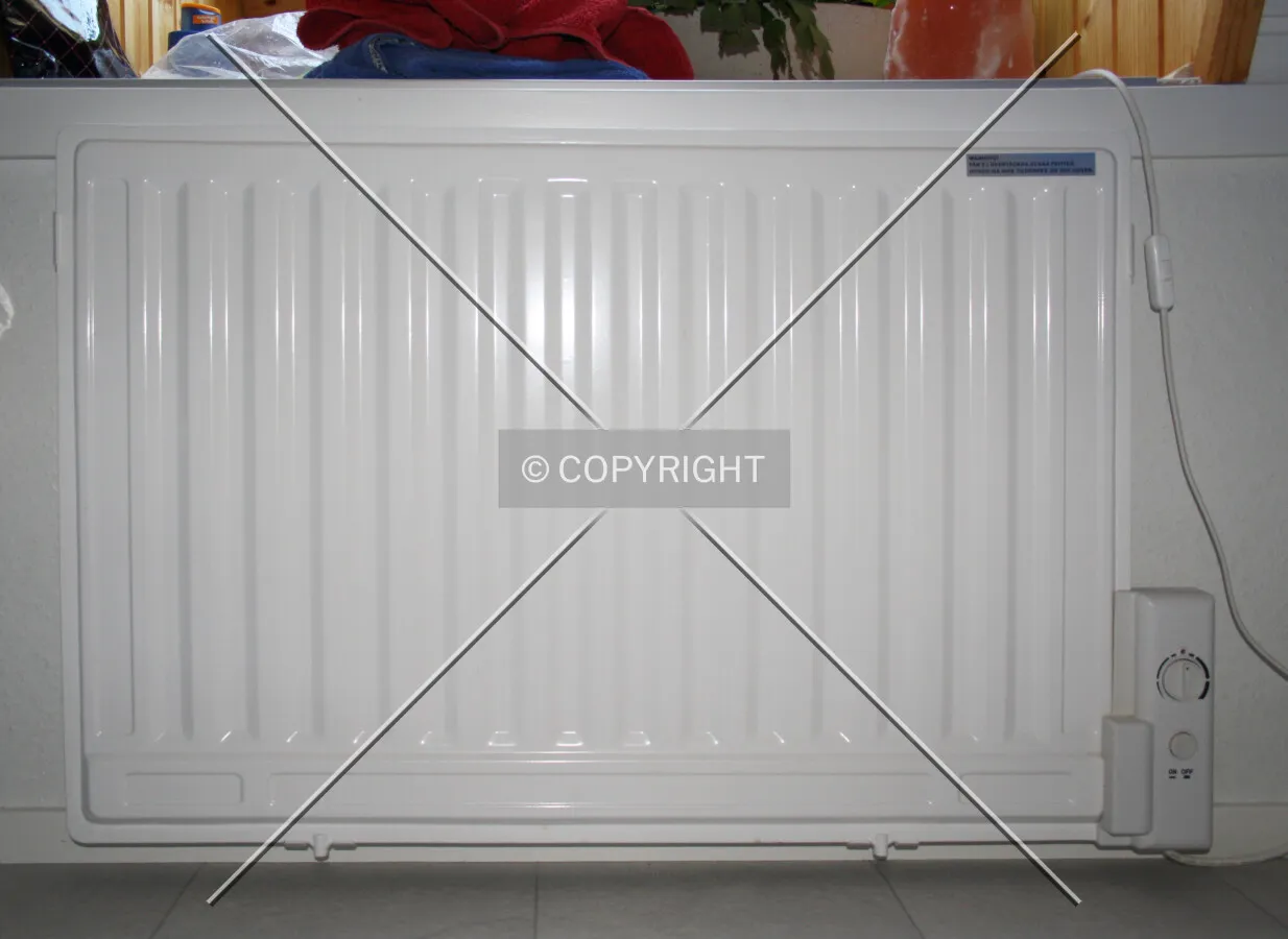 Radiator in a house - powered by electricity
