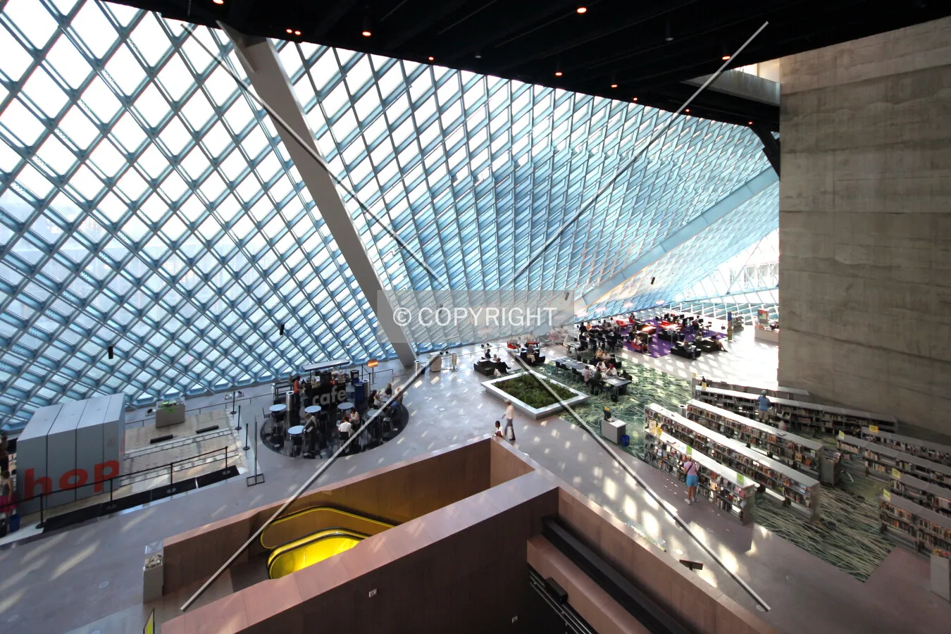 Elevated interior view