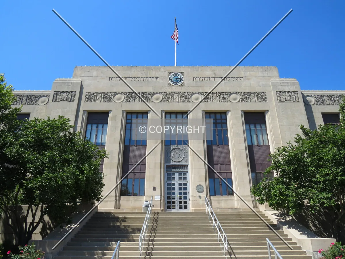 View up the main stairs from Kansas Street