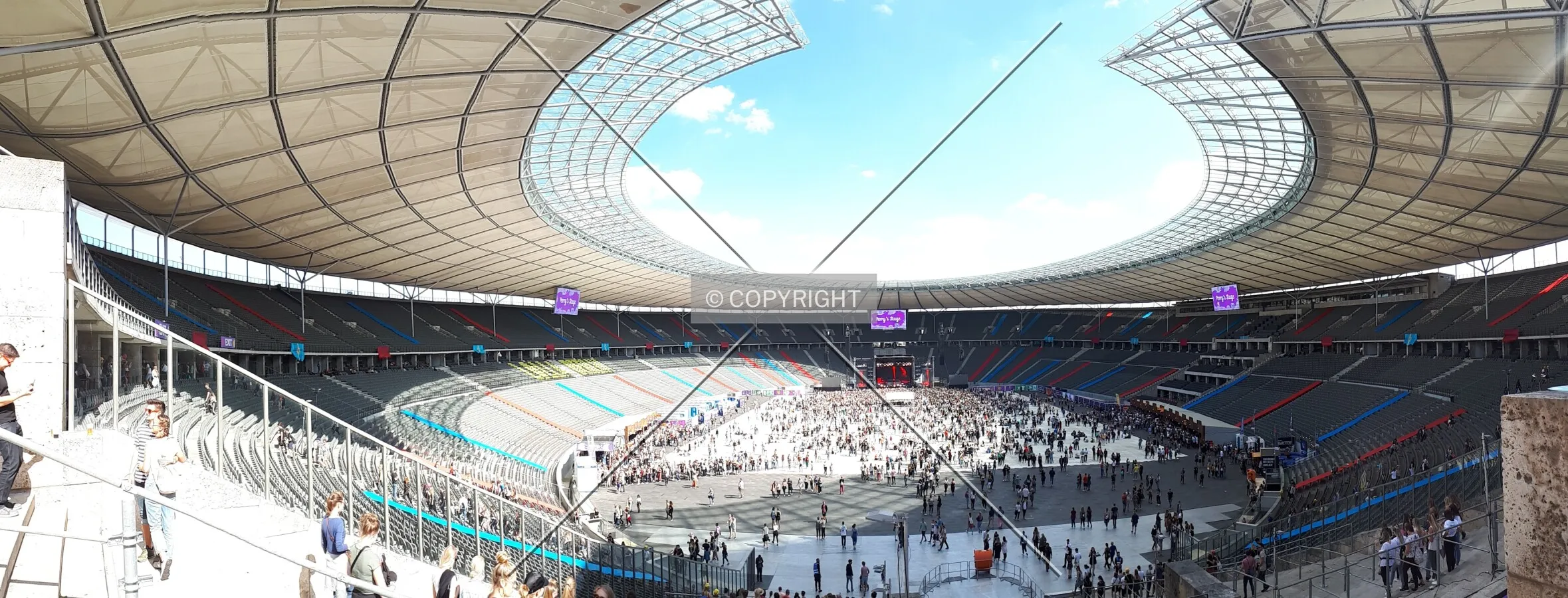 Concert inside the Berlin Olympic Stadium