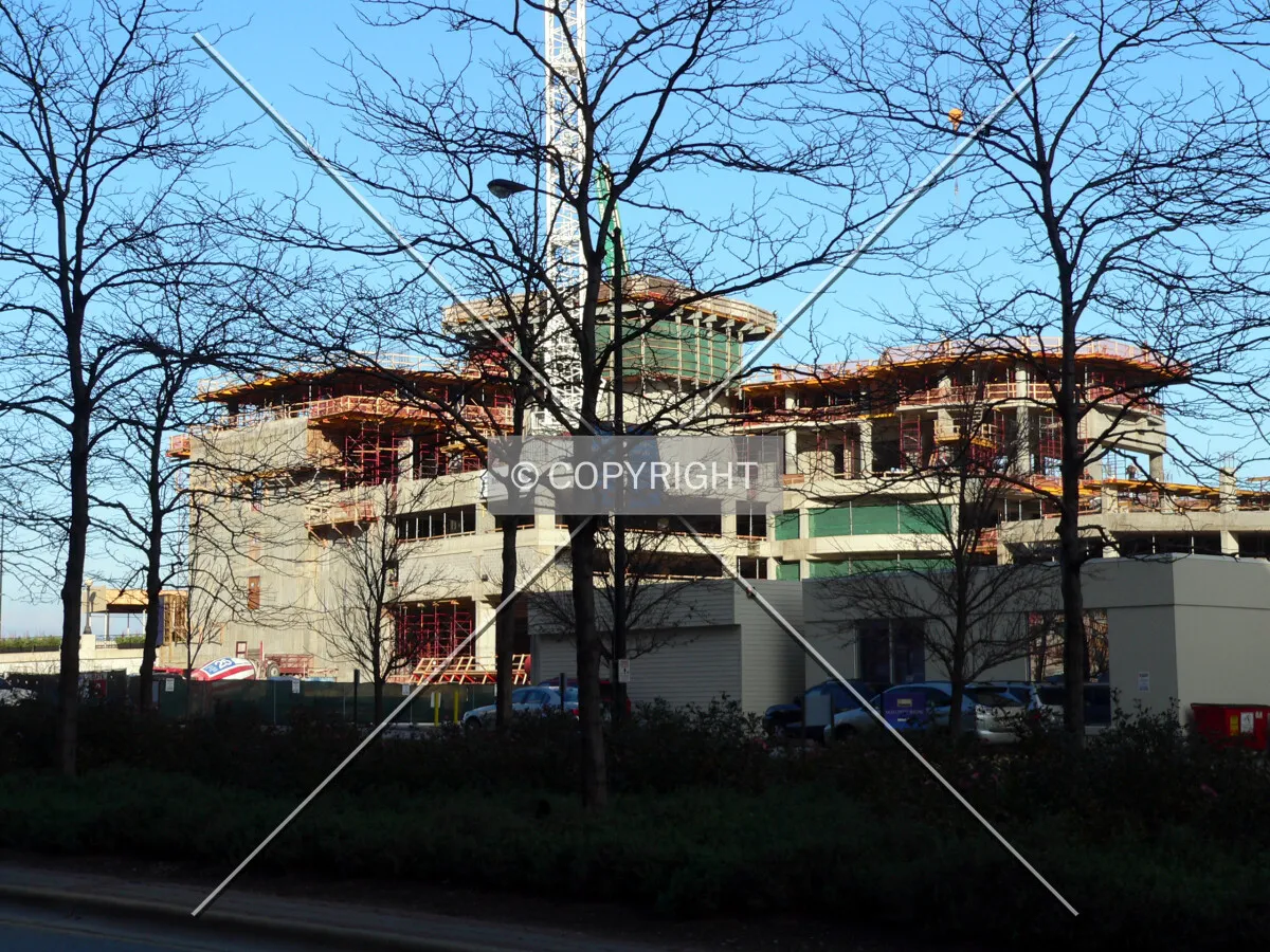 View to the northeast from the corner of 13th Street and Indiana Avenue