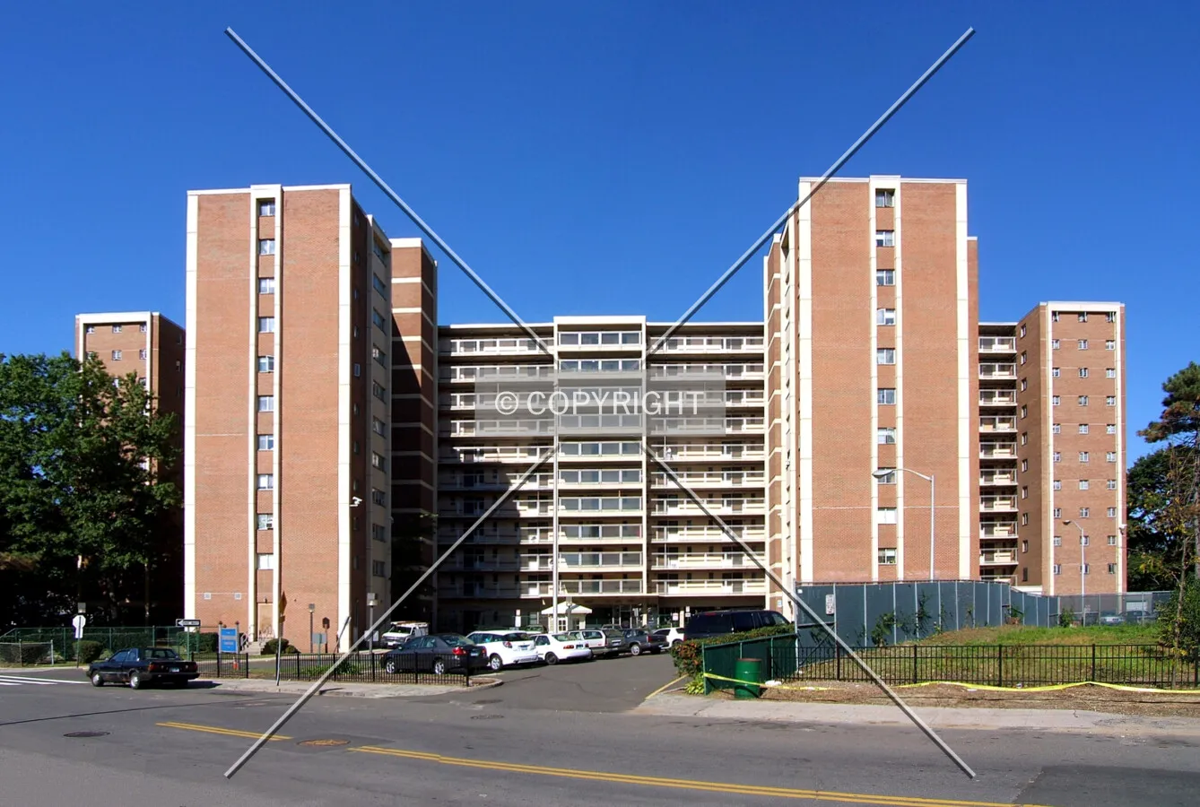 View from the southeast