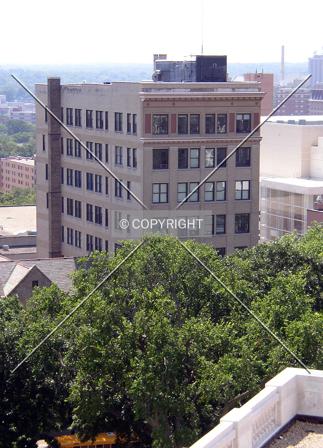 Looking west from the Wisconsin State Capitol observation deck