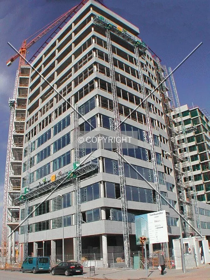 Looking at the tower from the south