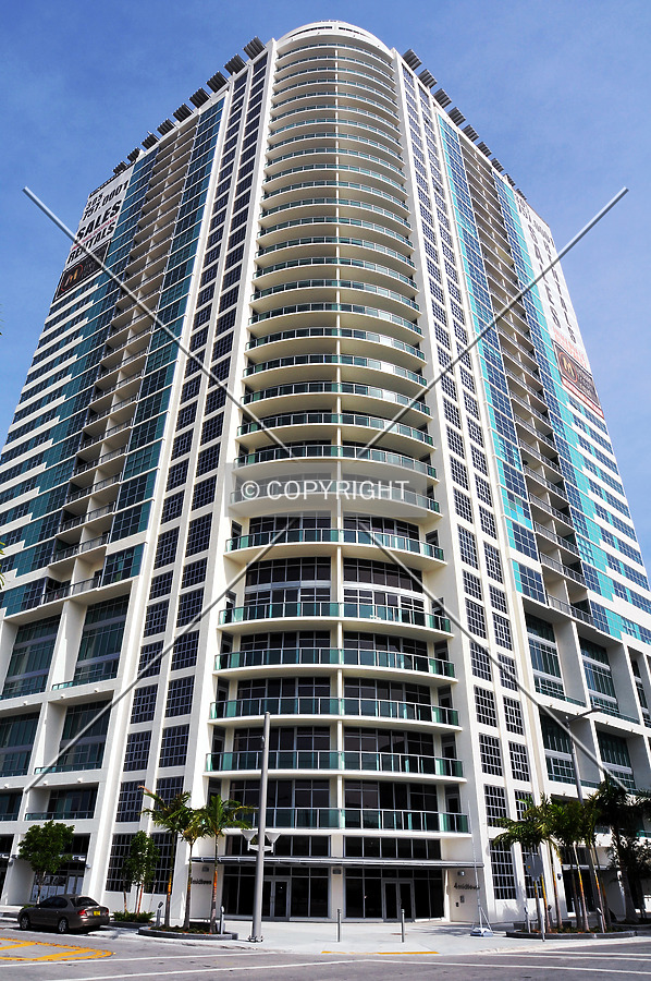 Looking up from the northwest