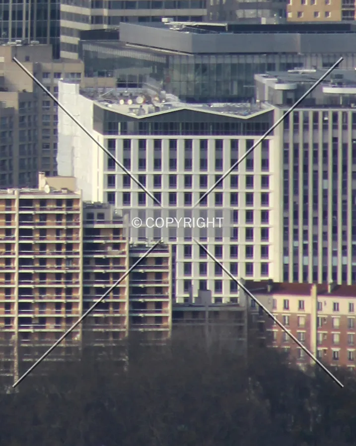 Top floors after renovation, as viewed from the Eiffel Tower.