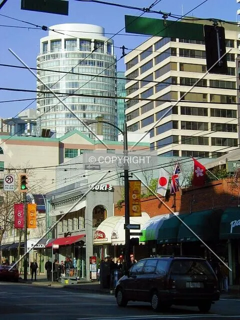 View west along Robson Street