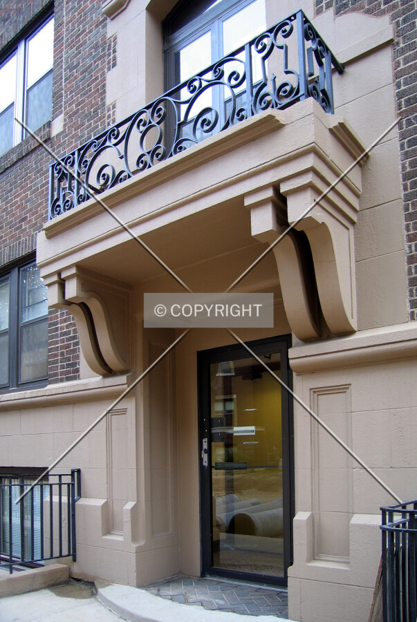 One of the side entrances