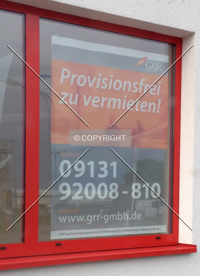 Leasing sign - retail space for rent