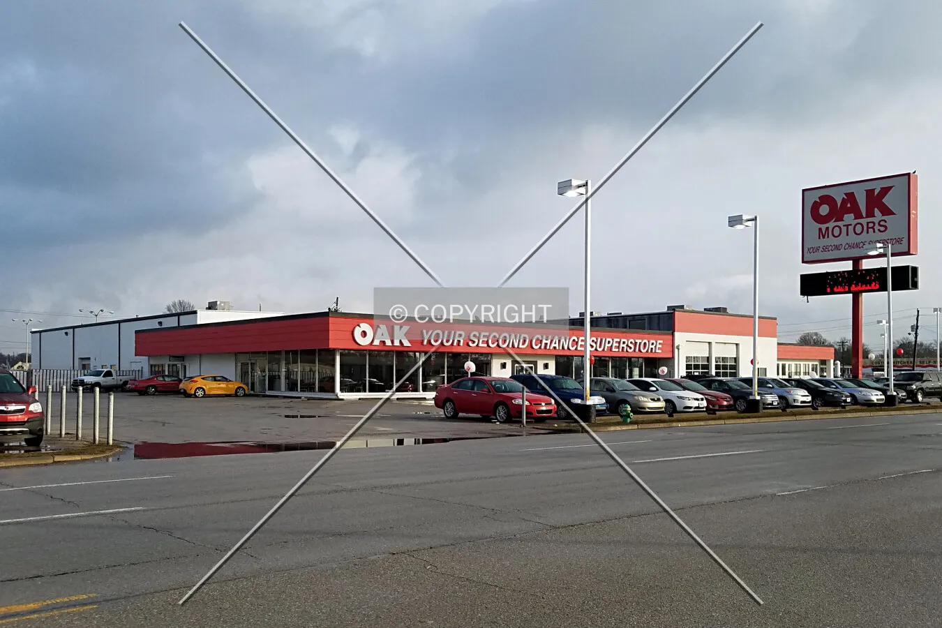 View from the northwest; January 27, 2018