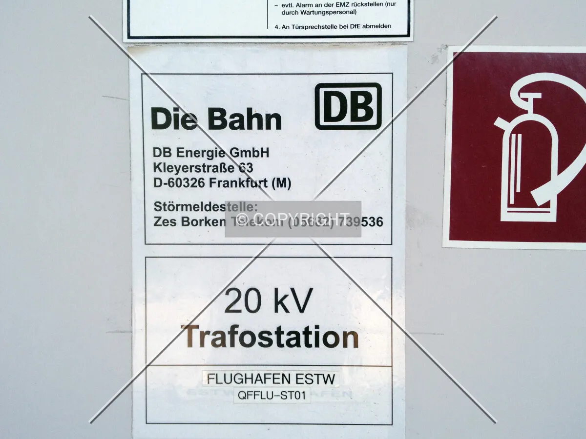 Sign showing the operator of the substation