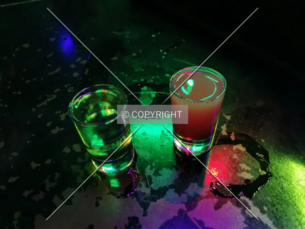 Drinks in a bar