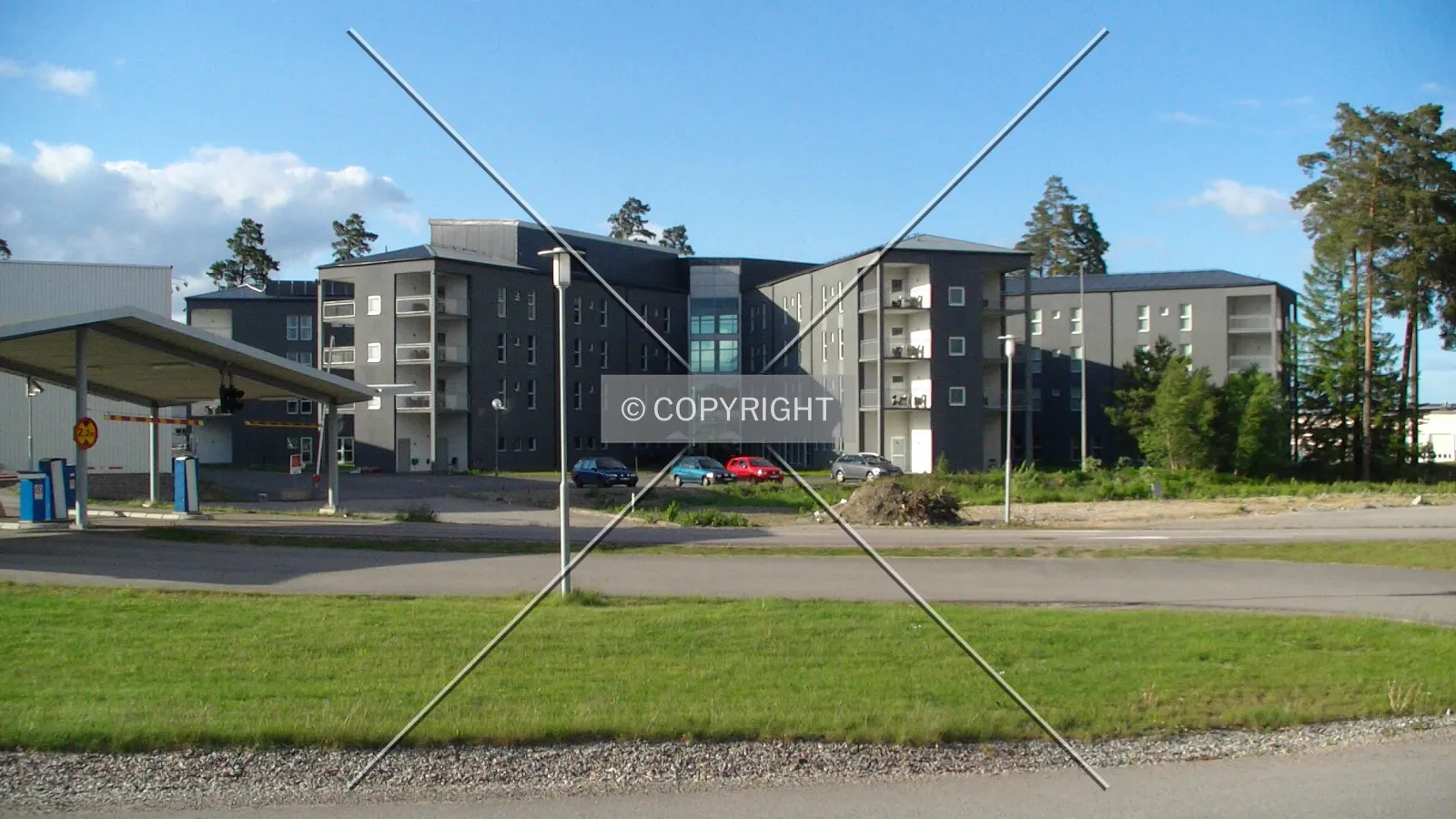 Backside of the Connect Hotel building