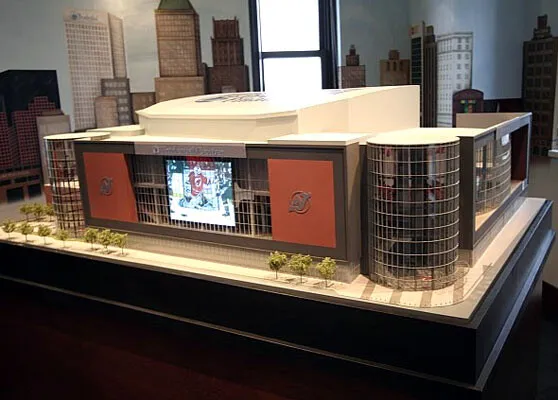 Model as seen from the northeast
