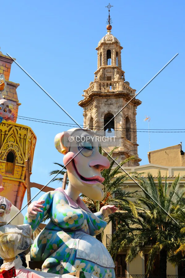 Ninot in the streets of Valencia