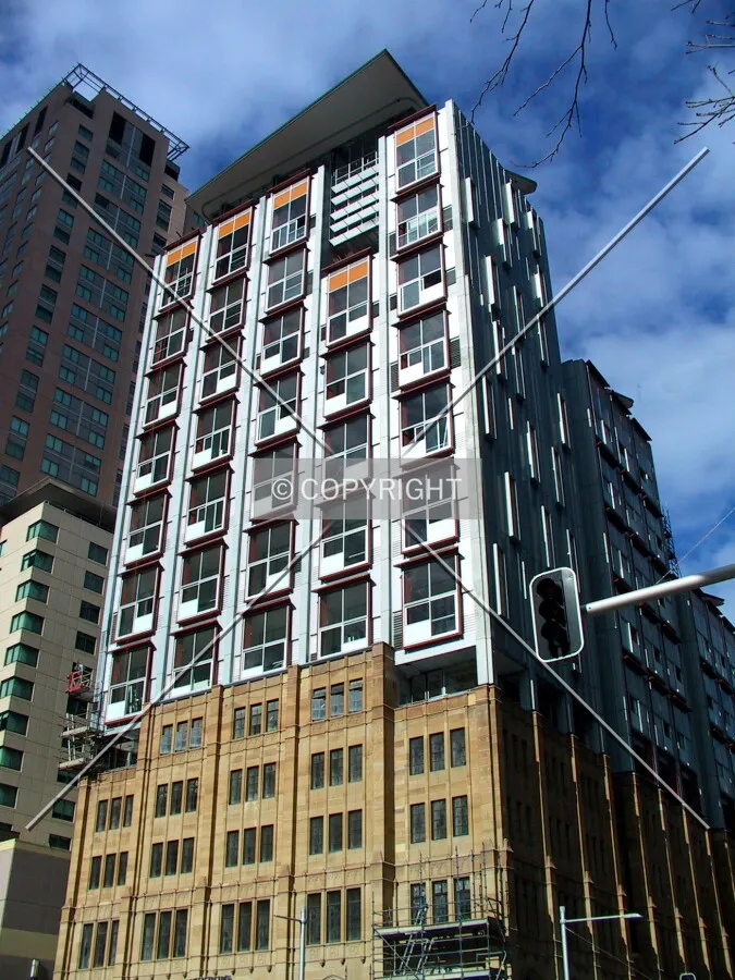 View southeast from York Street