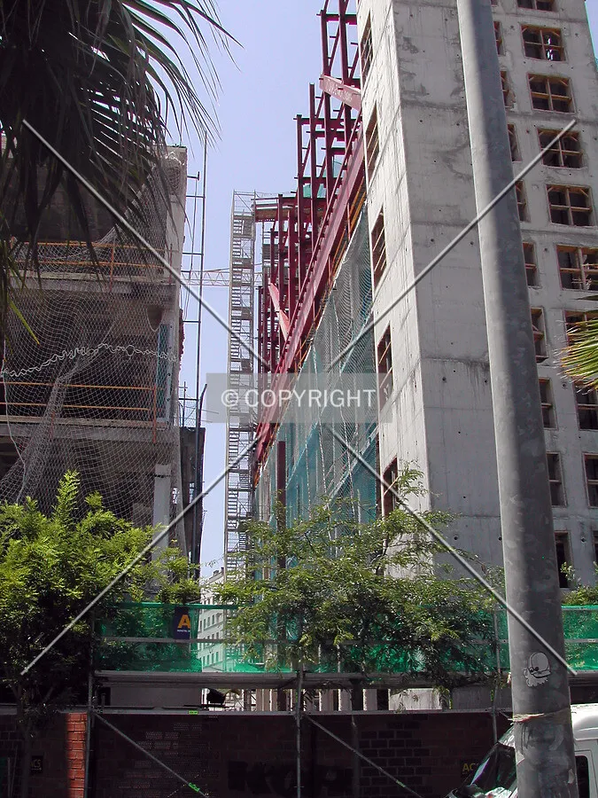 Gap between towers