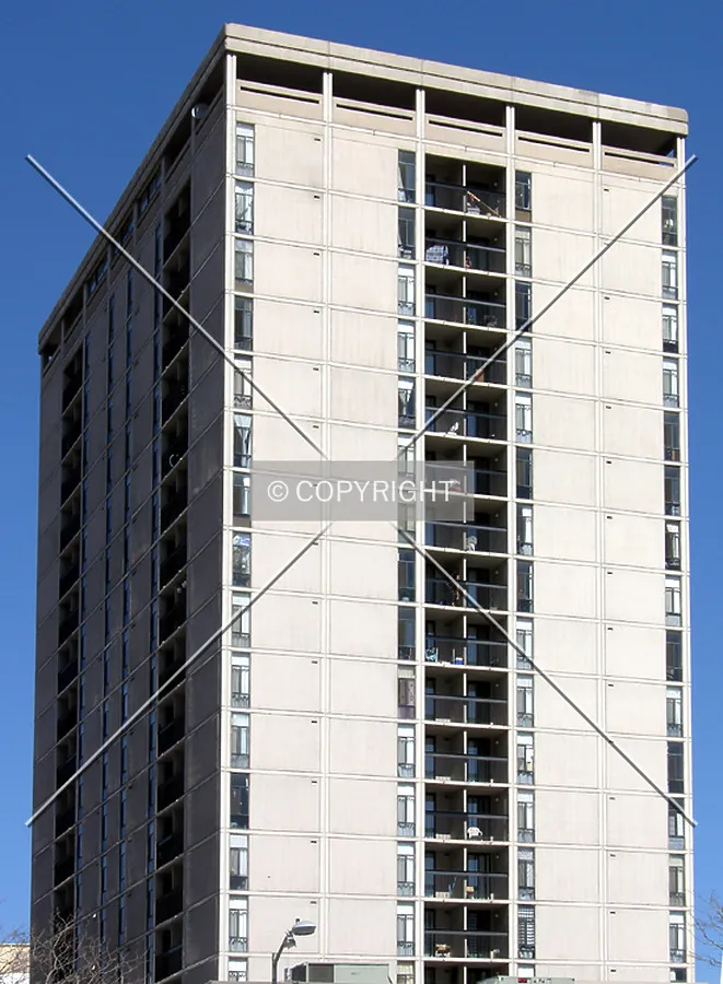 Upper half on the northeastern side