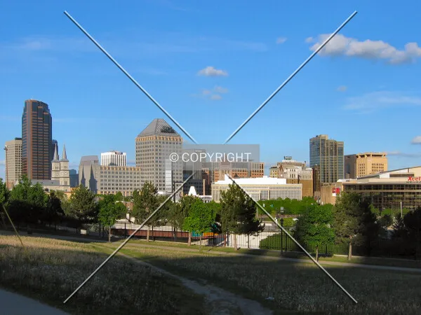 Partial skyline from midway up Ramsey Hill