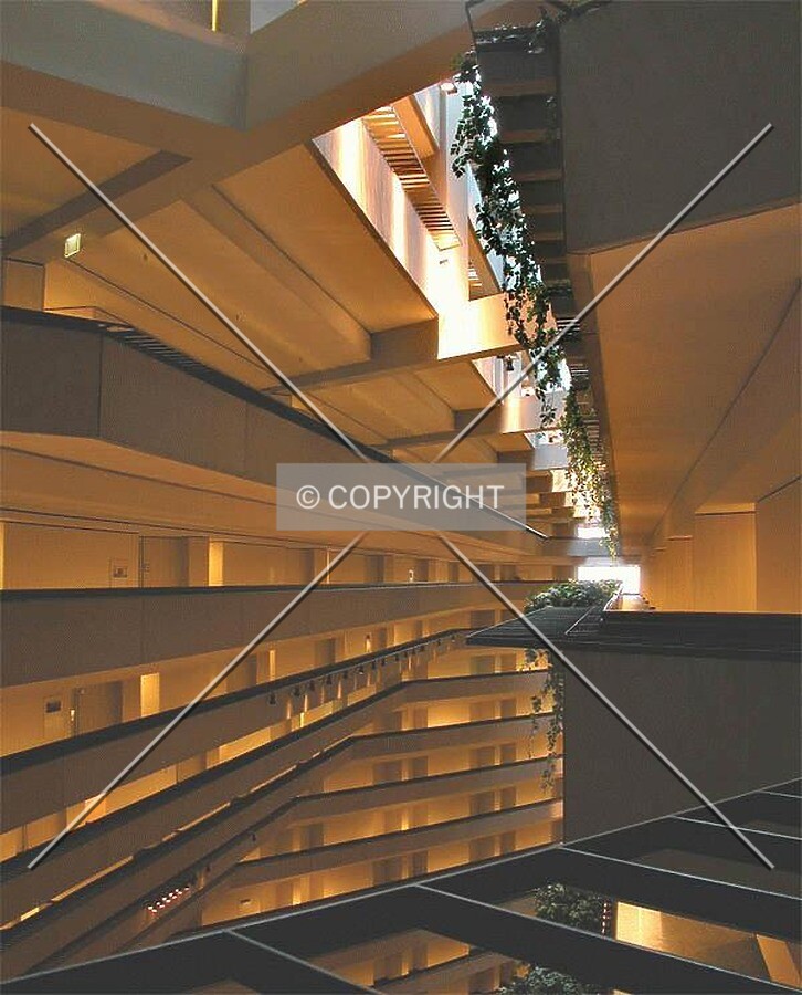 The top of the atrium