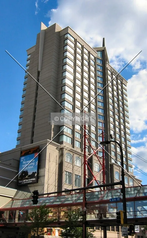 Northwest corner from 6th Street North