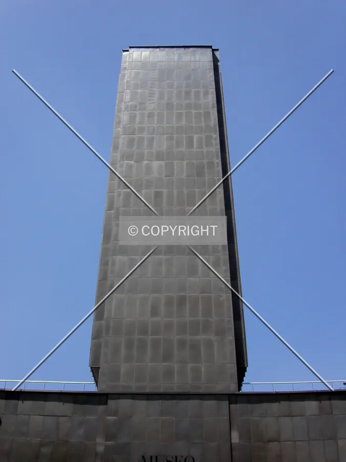 Looking up to the eastern side of the tower