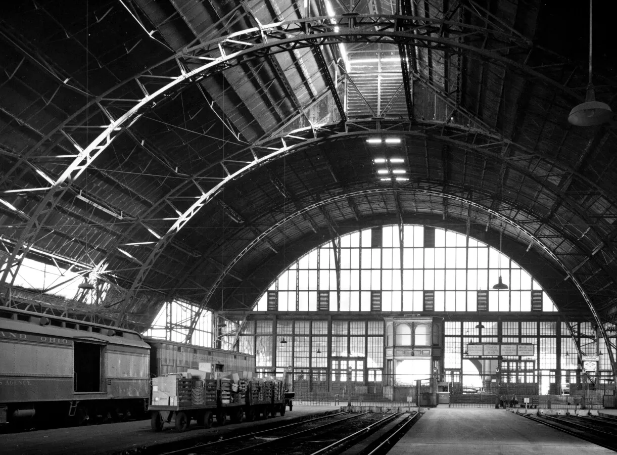 Train shed interior