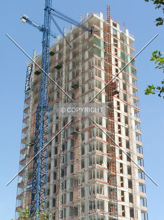 Looking up from the south
