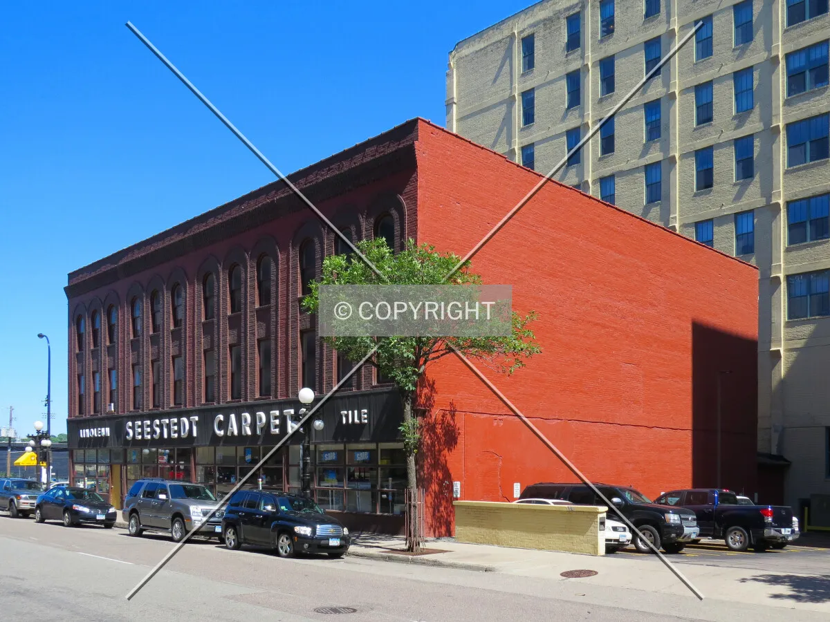 View to the east across East 6th Street