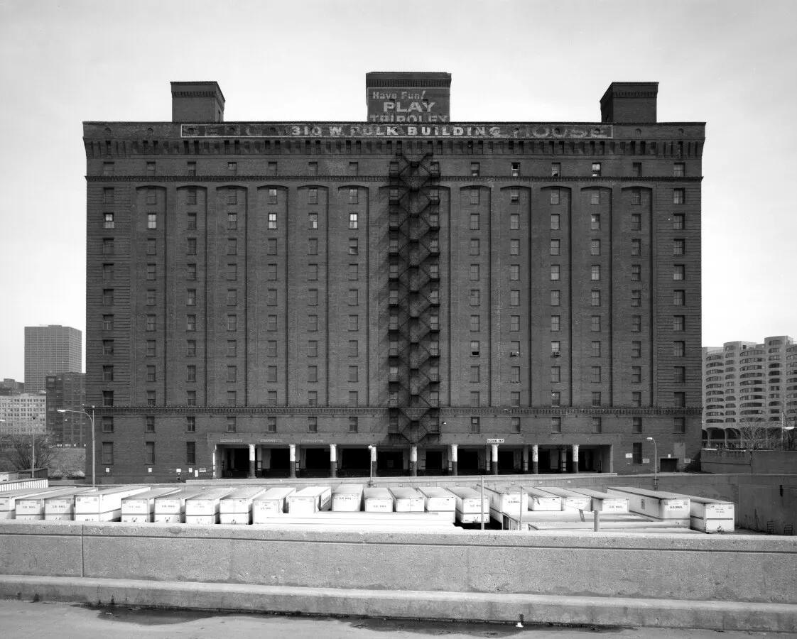 View from the west dated April, 1992
