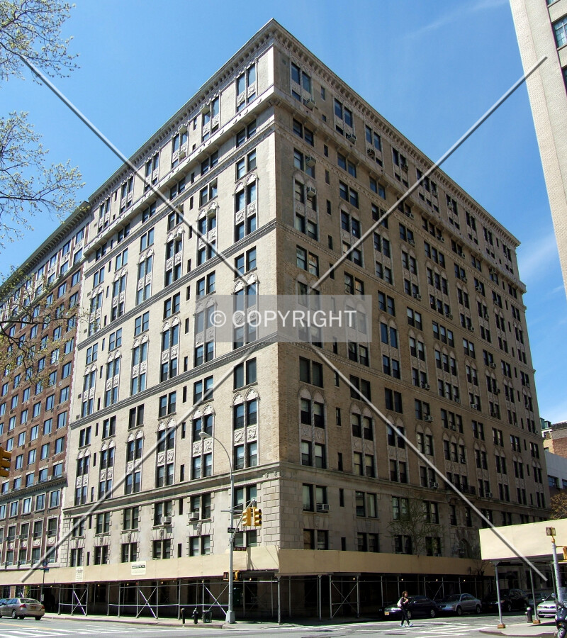 View from the northeast at 84th Street and Central Park West