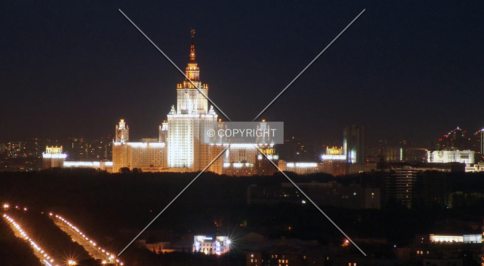 Distant view from the roof of Naberezhnaya Tower B