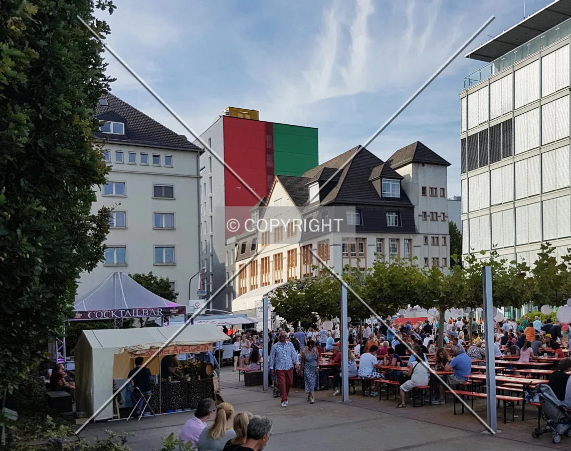 The building during the Osthafen-Festival 2018