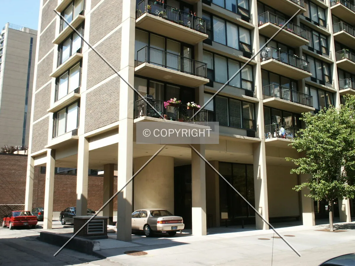Southwest corner at street level