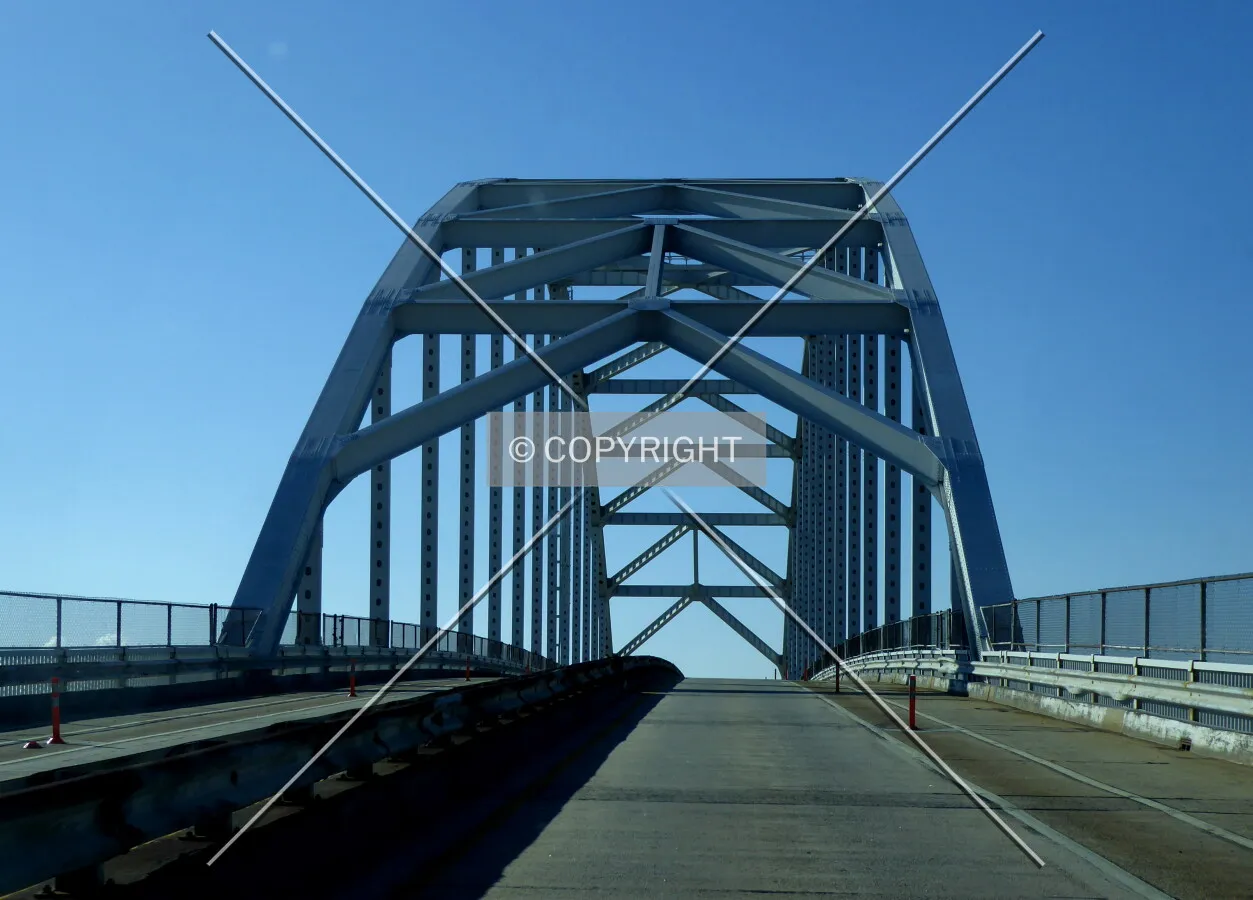 Main span from the north