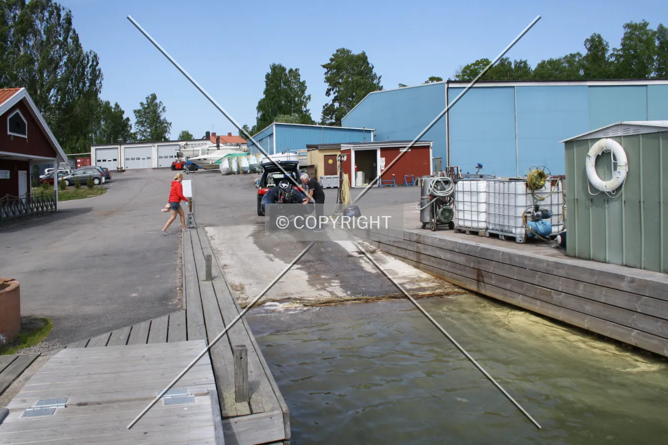 Landing place for boats
